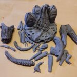 Estatua de un Xenomorfo (Alien) de Docik - impresión 3D por Ramón J. Suárez (PaintForge)